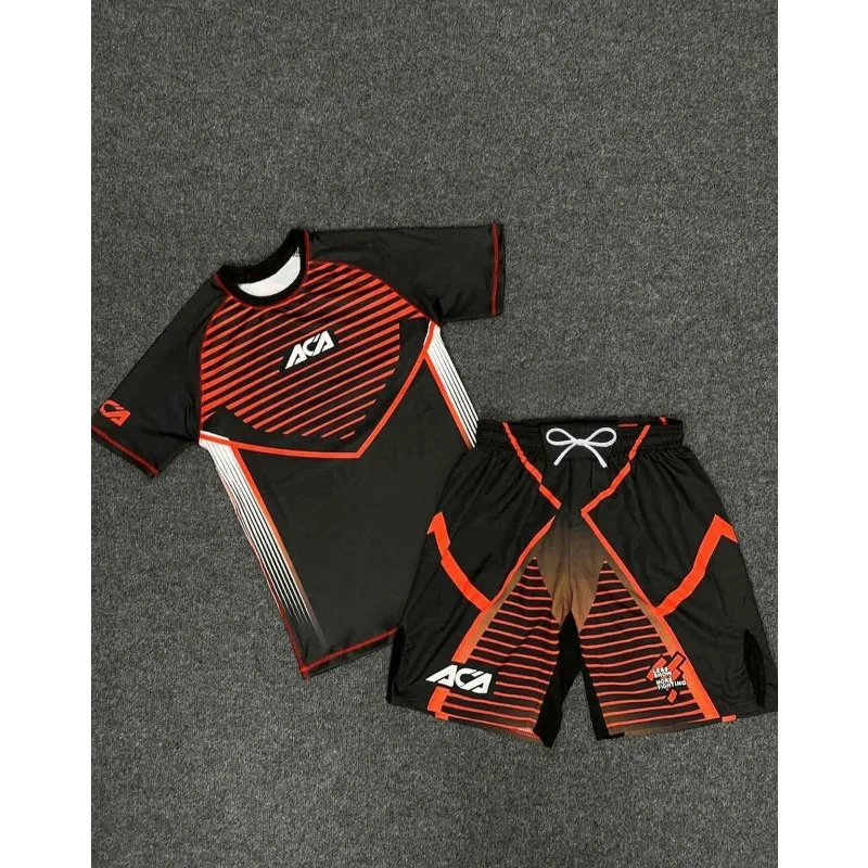 2026 Summer New Orange and Black Striped Boxing Set, Breathable and Quick-Drying Shirt + Sports Shorts, Men's Training Suit
2026 Summer New Orange and Black Striped Boxing Set, Breathable and Quick-Drying Shirt + Sports Shorts, Men's Training Suit