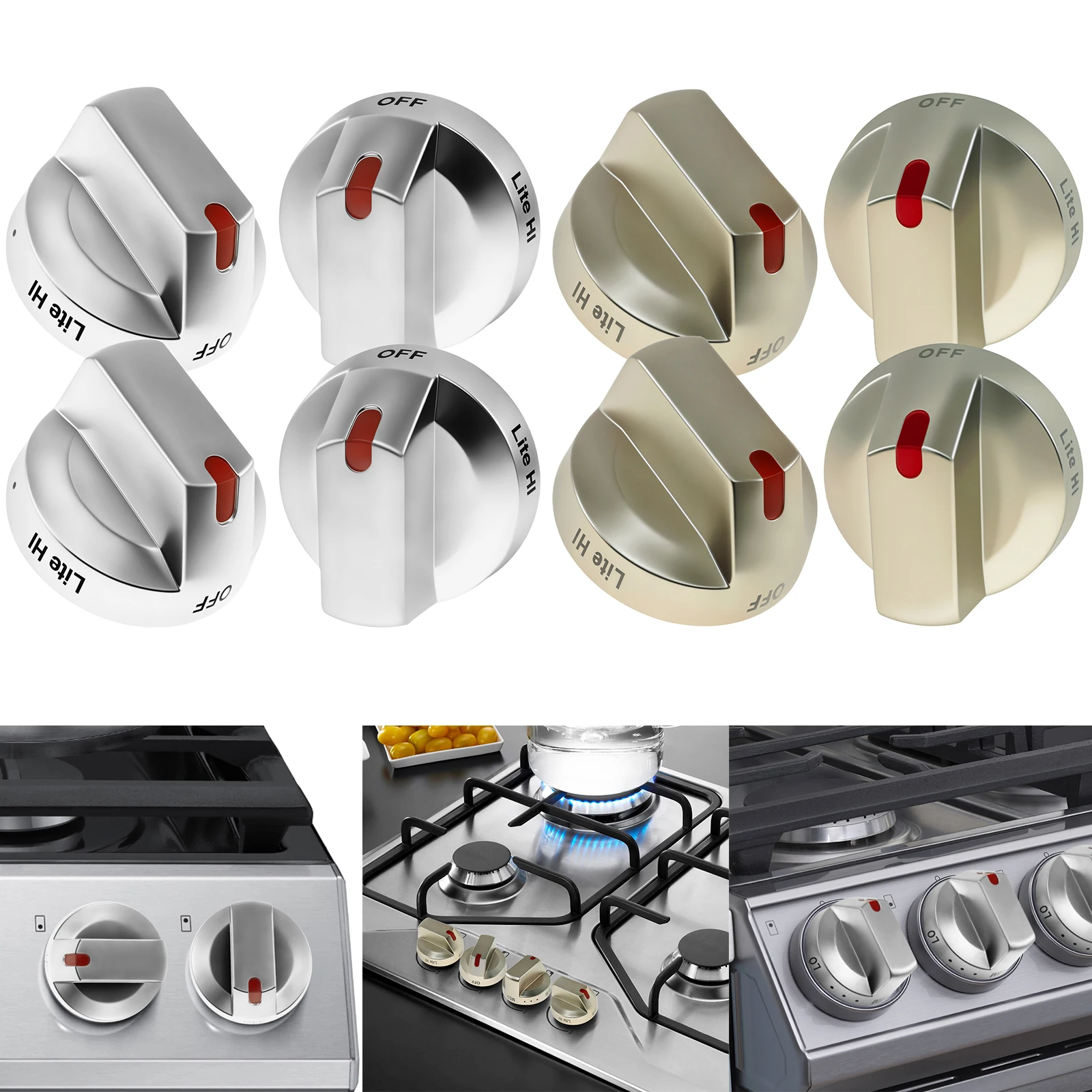 4Pcs Stove Knob Replacements Kit Solid Gas Stove Knob Replacement Compatible Stove Knob Oven Knobs Parts Easy to Clean for Stove
4Pcs Stove Knob Replacements Kit Solid Gas Stove Knob Replacement Compatible Stove Knob Oven Knobs Parts Easy to Clean for Stove
