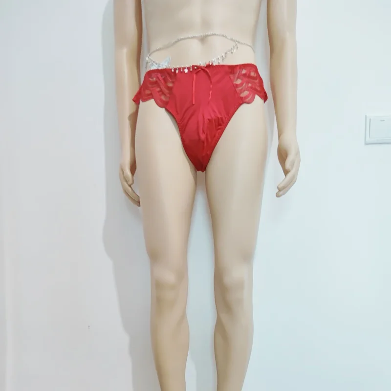 Sexy Men Soft Satin Flower Embroidery Briefs Sweet Pink Sissy Underwear Japanese Style Mid Waist Breathable BF Splicing Panties
Sexy Men Soft Satin Flower Embroidery Briefs Sweet Pink Sissy Underwear Japanese Style Mid Waist Breathable BF Splicing Panties