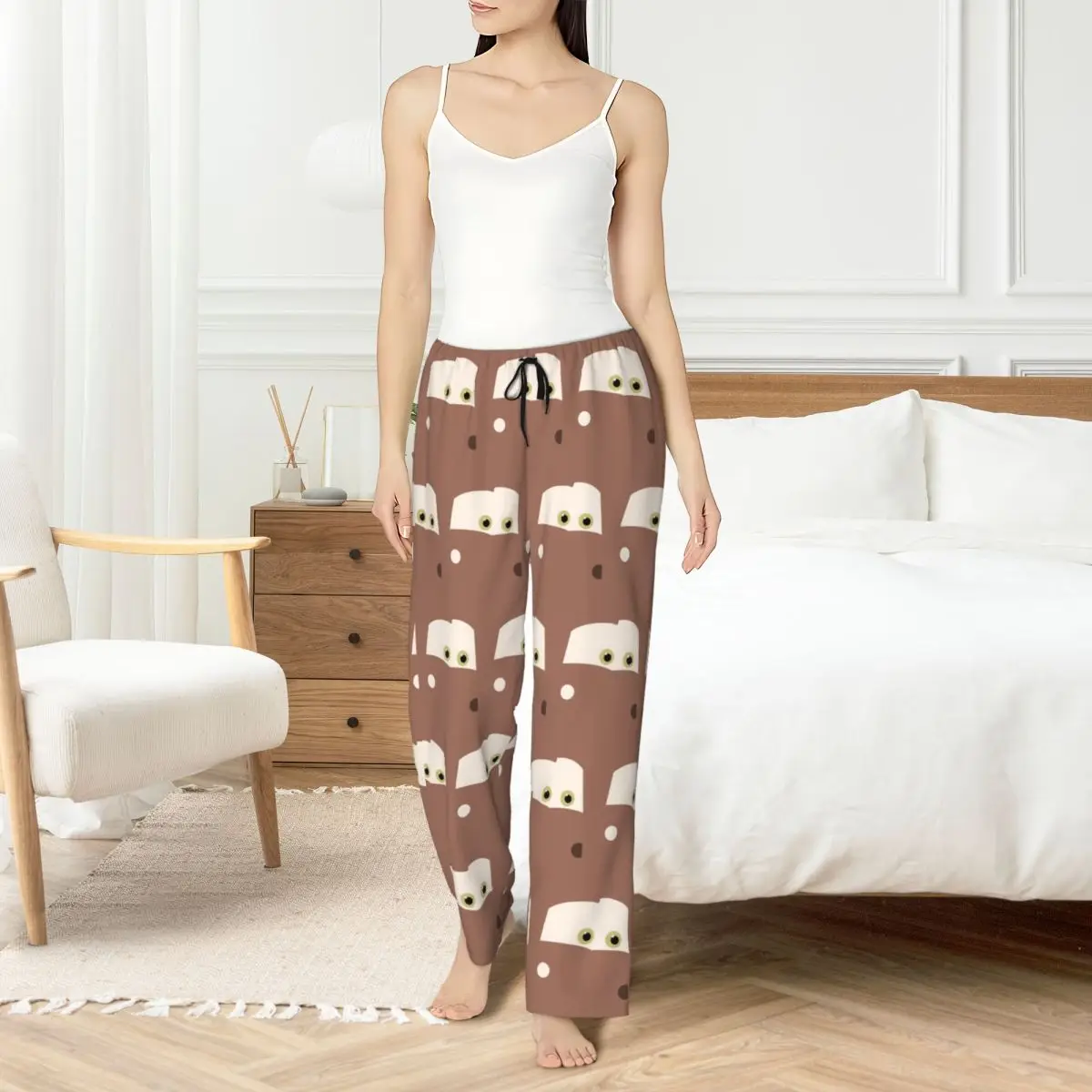 Custom Lightning McQueen Pajama Pants Sleepwear for Women Elastic Waistband Cars Toons Sleep Lounge Bottoms with Pockets
Custom Lightning McQueen Pajama Pants Sleepwear for Women Elastic Waistband Cars Toons Sleep Lounge Bottoms with Pockets