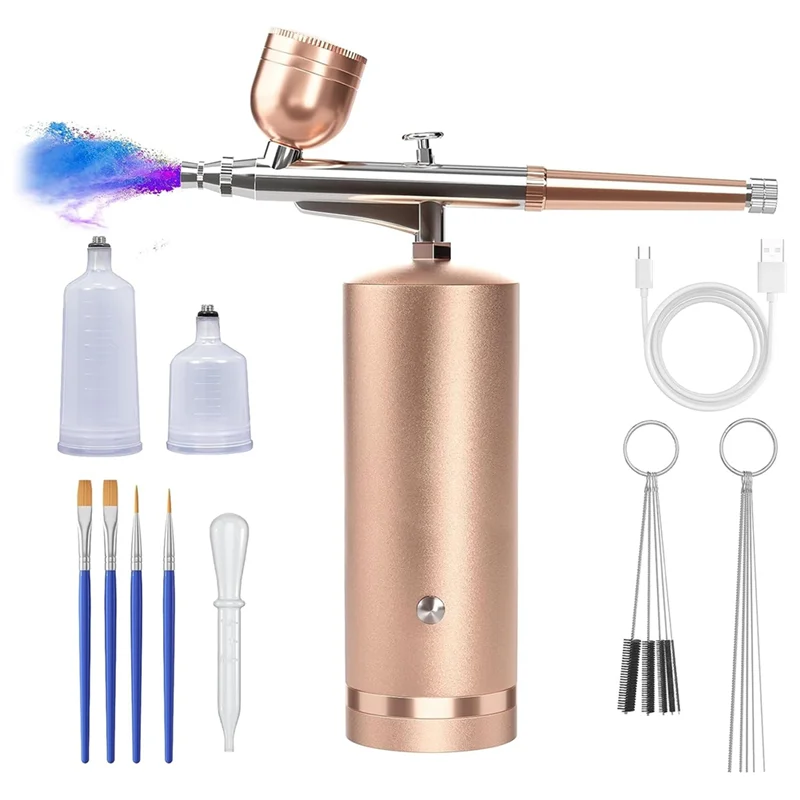 A15F-Airbrush Kit - Rechargeable Cordless Non-Clogging High-Pressure Air Brush Gun With 0.3Mm Nozzle
A15F-Airbrush Kit - Rechargeable Cordless Non-Clogging High-Pressure Air Brush Gun With 0.3Mm Nozzle