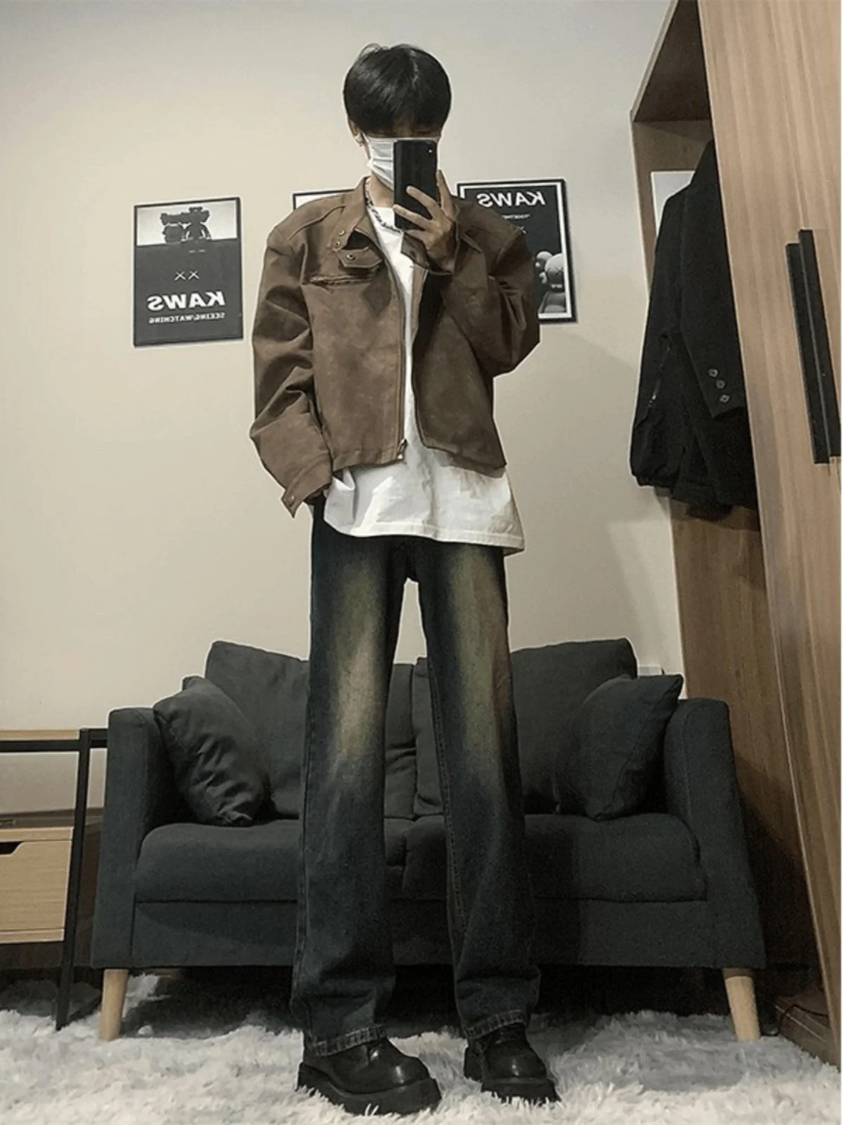 American High Street adient Bell Bot Jeans Men's Sle CleanFit Slimming High Waist Straight Leg Denim Pants
American High Street adient Bell Bot Jeans Men's Sle CleanFit Slimming High Waist Straight Leg Denim Pants