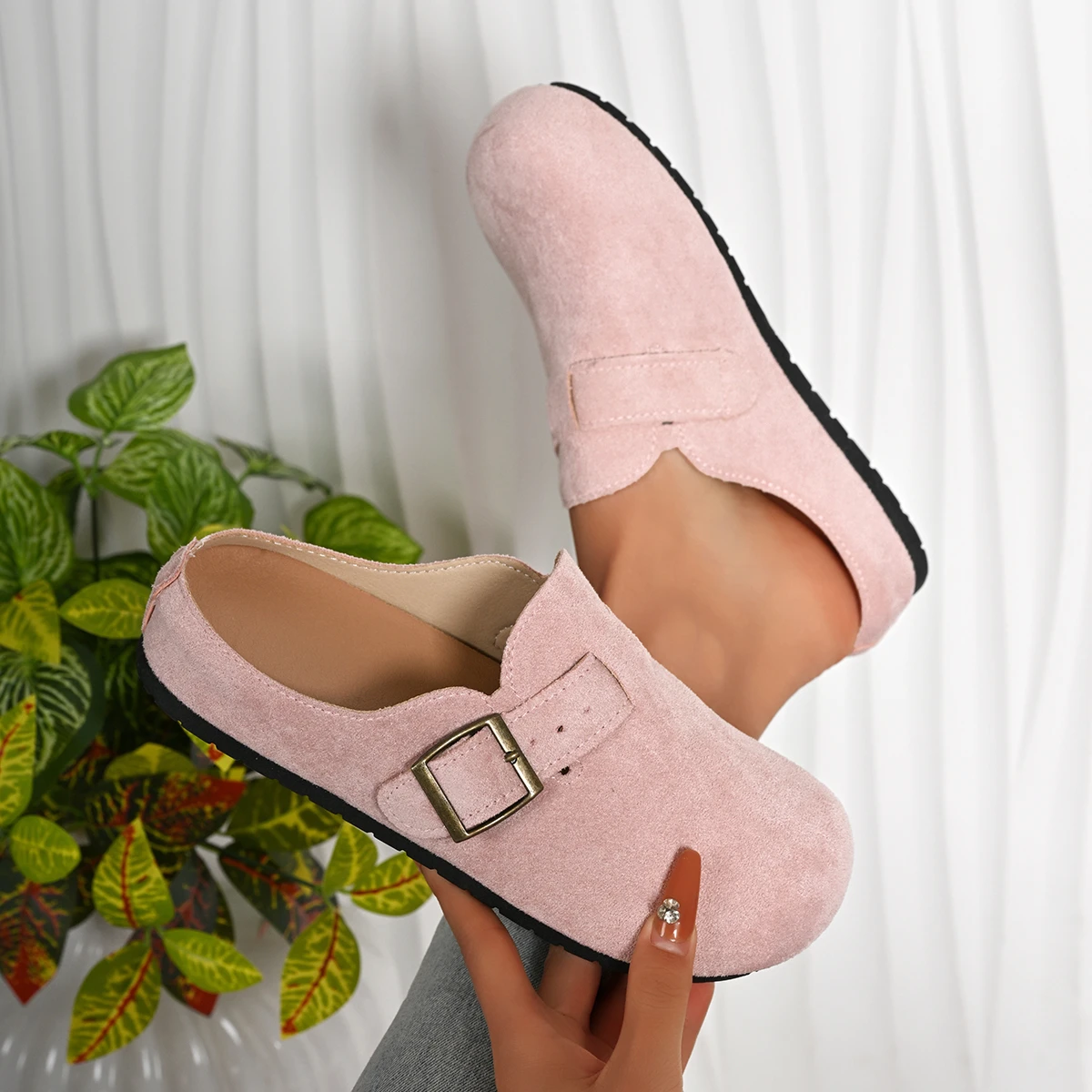 Женские тапочки, тапочки на плоской подошве с закрытым носком, летняя пробковая обувь на платформе для женщин, повседневные сабо, уличные сандалии на плоской подошве, женские шлепанцы
Женские тапочки, тапочки на плоской подошве с закрытым носком, летняя пробковая обувь на платформе для женщин, повседневные сабо, уличные сандалии на плоской подошве, женские шлепанцы