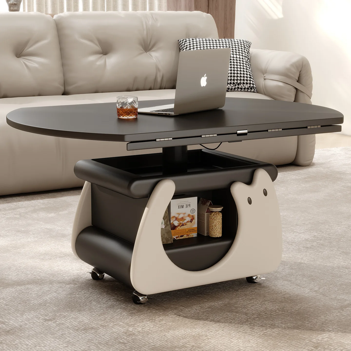 %s Modern Minimalist Circular with Drawers Walnut Wood Living Room Movable and Storage for Home Use-coffee table
%s Modern Minimalist Circular with Drawers Walnut Wood Living Room Movable and Storage for Home Use-coffee table