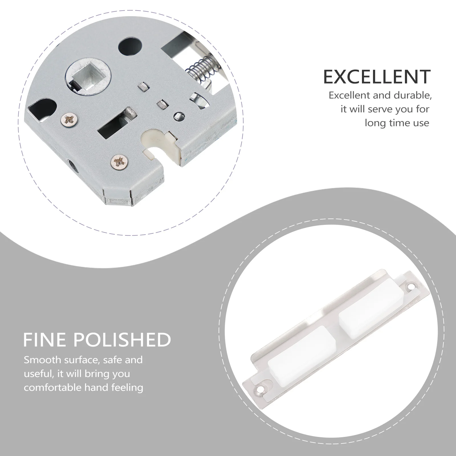Stainless Steel Reversible Latch Lock for Door Cylinder Suitable Bathroom Study Bedroom Durable Home Office Protection
Stainless Steel Reversible Latch Lock for Door Cylinder Suitable Bathroom Study Bedroom Durable Home Office Protection