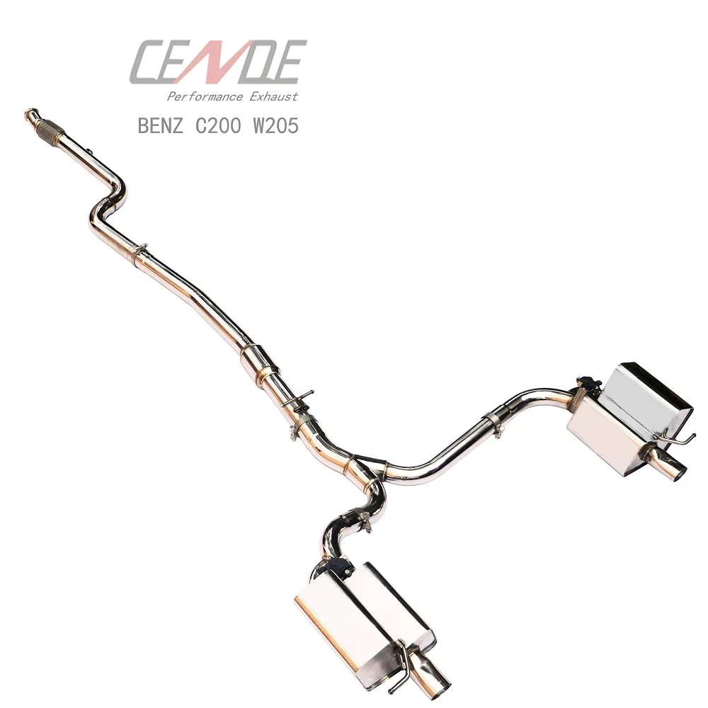 CENDE Performance Stainless Steel 304 or Titanium No Valved or Valved Catback Exhaust for Mercedes Benz W205 C200 C250 C260 C300
CENDE Performance Stainless Steel 304 or Titanium No Valved or Valved Catback Exhaust for Mercedes Benz W205 C200 C250 C260 C300