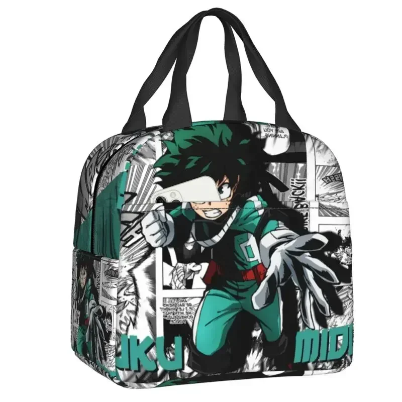 Изолированная сумка для обеда My Hero Academy Izuku для школы, офиса, термохолодильник, коробка для бенто, женские и детские сумки-контейнеры для еды
Изолированная сумка для обеда My Hero Academy Izuku для школы, офиса, термохолодильник, коробка для бенто, женские и детские сумки-контейнеры для еды