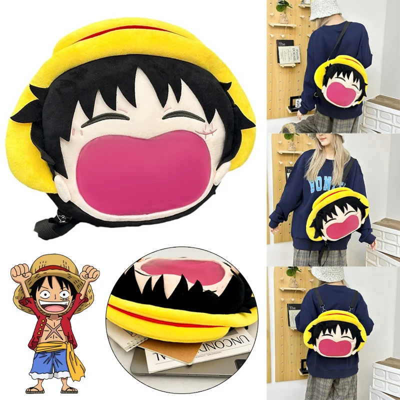 One Piece Luffy Backpack Cute Anime Women Plush Shoulders Bag Cartoon Large Capacity Travel Storage Pouch Crossbody Bags Gifts
One Piece Luffy Backpack Cute Anime Women Plush Shoulders Bag Cartoon Large Capacity Travel Storage Pouch Crossbody Bags Gifts