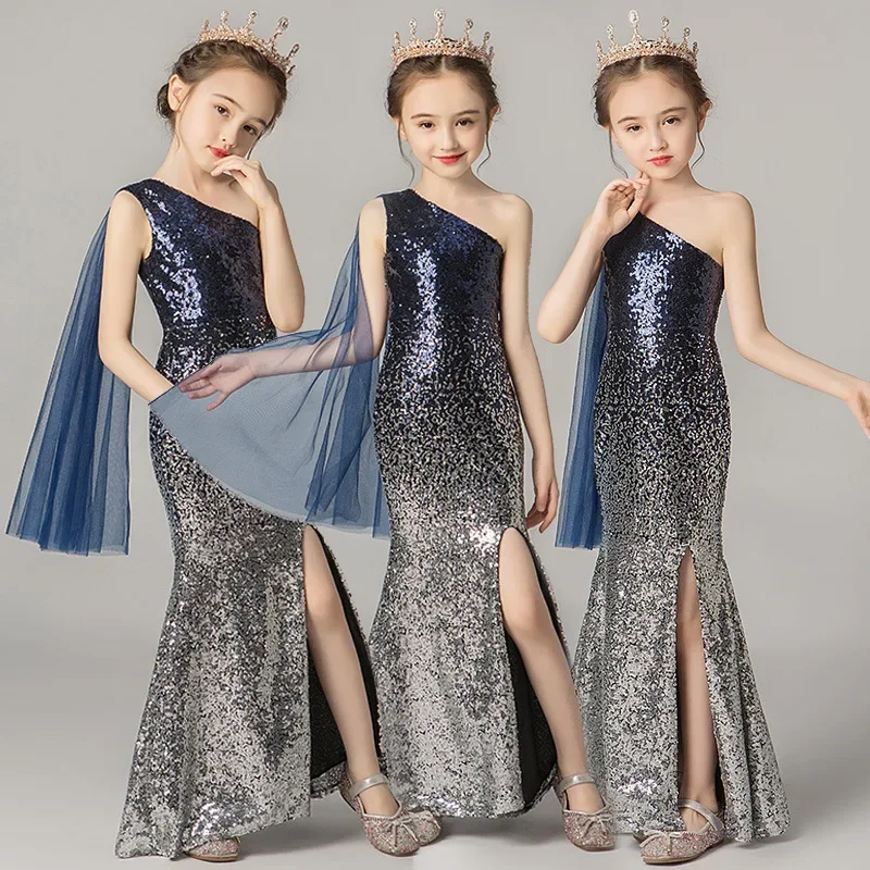 Girl Black Sequined Mermaid Dress Kids Elegant Gowns Children Sleeveless Princess Frocks Girls Wedding Birthday Party Dresses
Girl Black Sequined Mermaid Dress Kids Elegant Gowns Children Sleeveless Princess Frocks Girls Wedding Birthday Party Dresses