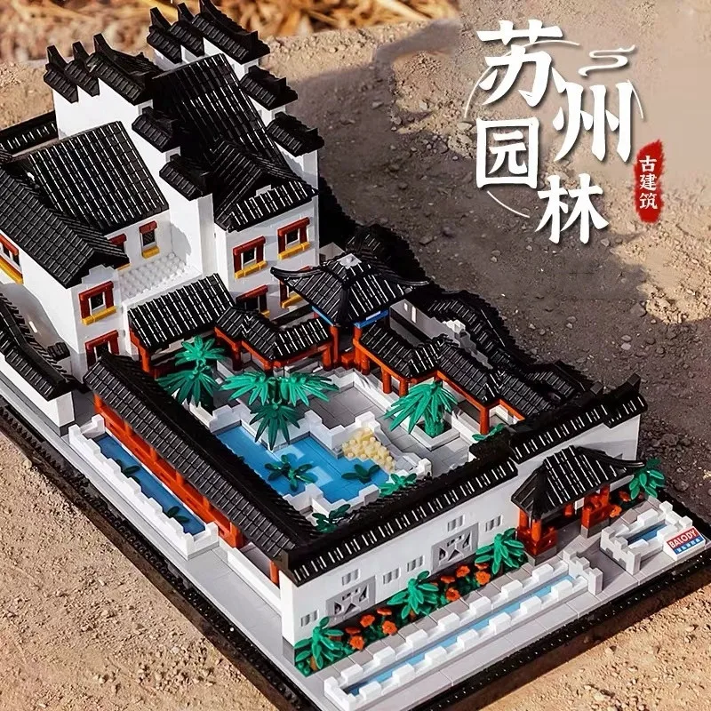 Suzhou Garden Chinese Ancient Architecture Buildings Micro Building Bricks Ornament Educational DIY Kit Gift For Adult & Kids
Suzhou Garden Chinese Ancient Architecture Buildings Micro Building Bricks Ornament Educational DIY Kit Gift For Adult & Kids