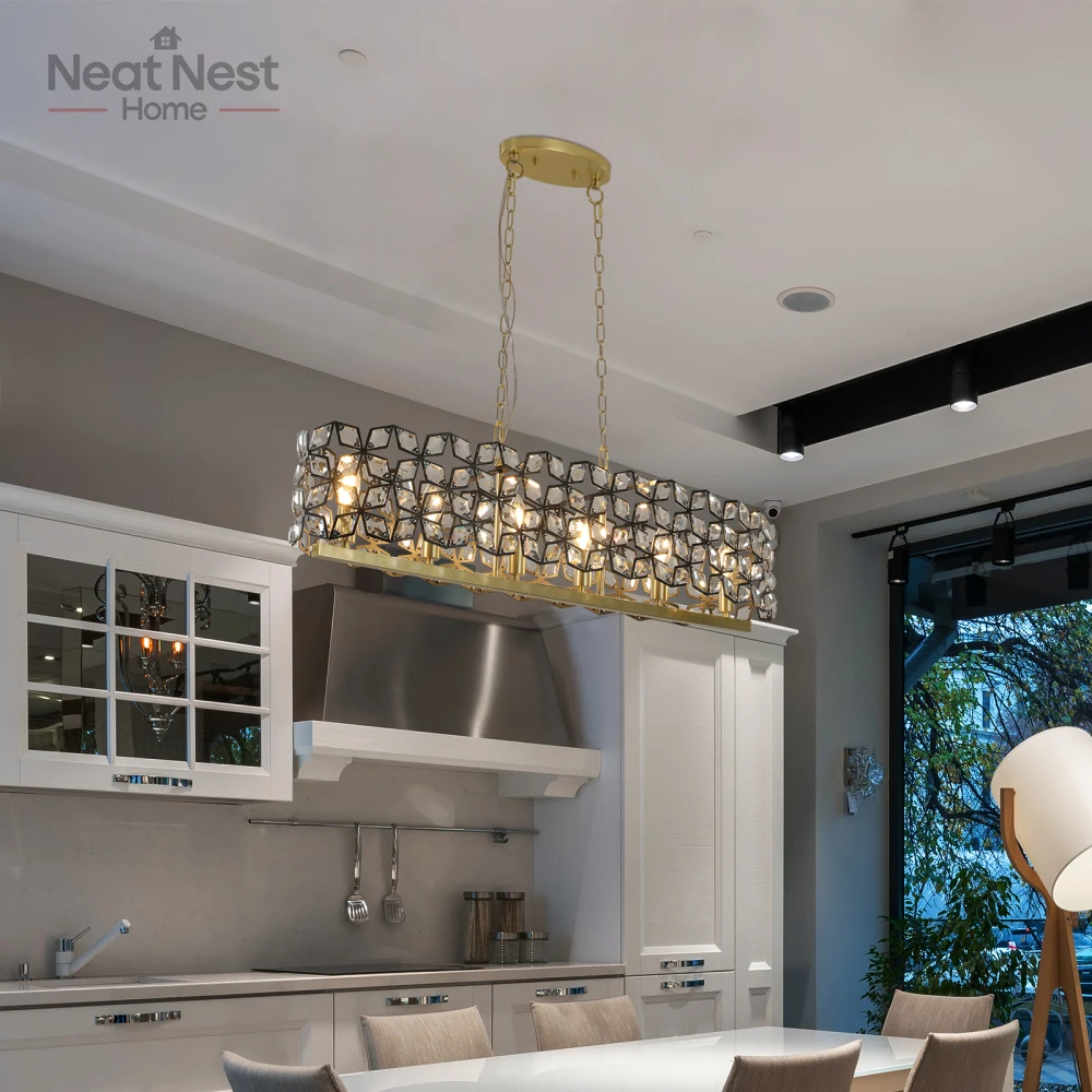 39" Contemporary Crystal and BlackGold Pendant Chandelier,Geometric Modern Light Fixture for Dining Room(Bulb Not Included)
39" Contemporary Crystal and BlackGold Pendant Chandelier,Geometric Modern Light Fixture for Dining Room(Bulb Not Included)