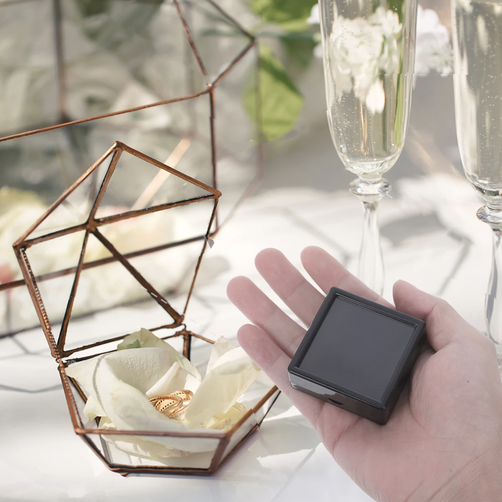 12Pcs Ring Storage Box Square Gemstone Display Box Clear Lid Jewelry Organizer for Gems Coins Vanity Organizer 
12Pcs Ring Storage Box Square Gemstone Display Box Clear Lid Jewelry Organizer for Gems Coins Vanity Organizer