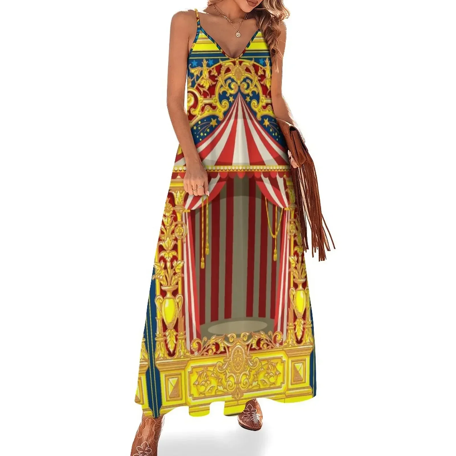 Carnival Circus Sleeveless Dress party dress women elegant luxury Women's long dress luxury dresses Women's clothing
Carnival Circus Sleeveless Dress party dress women elegant luxury Women's long dress luxury dresses Women's clothing