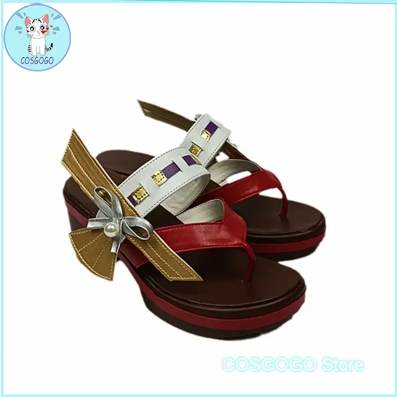 COSGOGO Genshin Impact Yae Raiden Shogun Yoimiya Gorou Sayu Обувь для косплея Карнавальные аксессуары Высокие каблуки Geta
COSGOGO Genshin Impact Yae Raiden Shogun Yoimiya Gorou Sayu Обувь для косплея Карнавальные аксессуары Высокие каблуки Geta