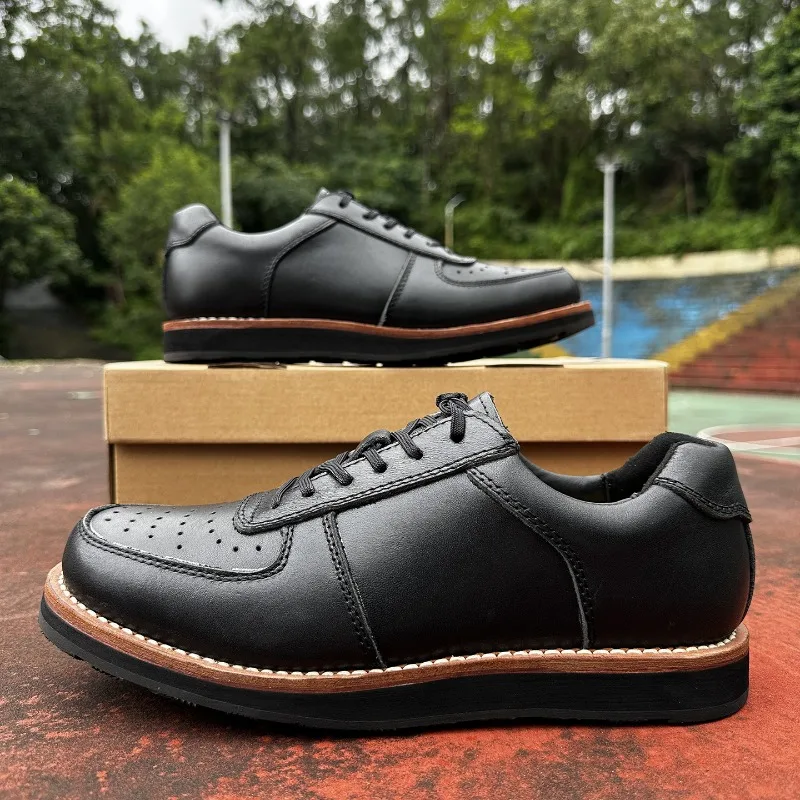 Genuine Leather Low-top Retro Sneakers Business Cowhide Casual Shoes Men British-style Fashion Leather Shoes
Genuine Leather Low-top Retro Sneakers Business Cowhide Casual Shoes Men British-style Fashion Leather Shoes