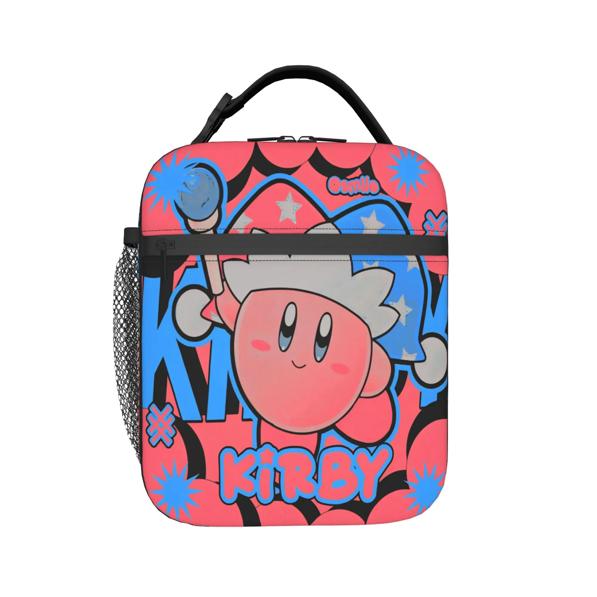 Забавная сумка для обеда Pink Kirbys, изолированная сумка для хранения продуктов для школы и офиса, портативная сумка-холодильник, термосумка для обеда
Забавная сумка для обеда Pink Kirbys, изолированная сумка для хранения продуктов для школы и офиса, портативная сумка-холодильник, термосумка для обеда