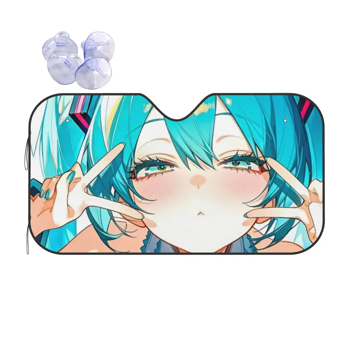 Hatsune Miku Anime Face Sunshade Windscreen Fold-up Car Front Windshield 70x130cm Sunshade Visor Sunscreen Curtain
Hatsune Miku Anime Face Sunshade Windscreen Fold-up Car Front Windshield 70x130cm Sunshade Visor Sunscreen Curtain
