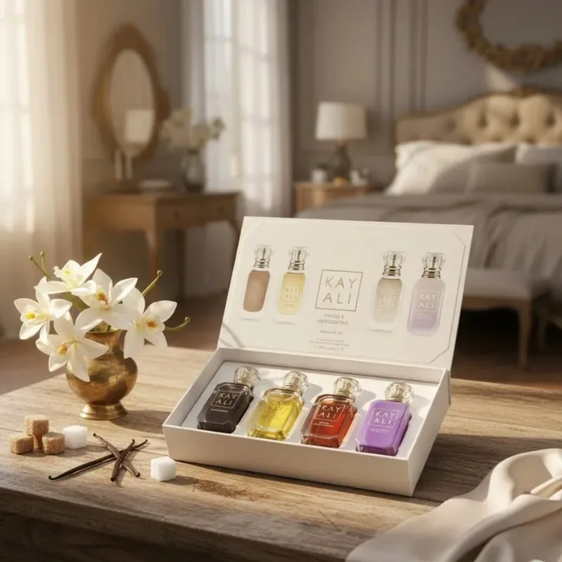 Набор унисекс-парфюмерии KAYALI, 4*10 мл, стойкий, свежий, нежный, элегантный, цветочный, фруктовый, мускусный, натуральный аромат, два аромата: Ваниль Рояль
Набор унисекс-парфюмерии KAYALI, 4*10 мл, стойкий, свежий, нежный, элегантный, цветочный, фруктовый, мускусный, натуральный аромат, два аромата: Ваниль Рояль