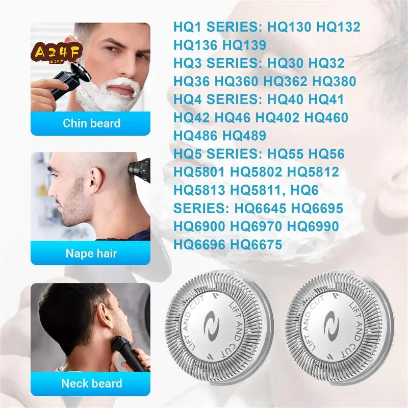 A24F-4Pcs Сменные лезвия для бритвенной головки для Norelco HQ3 HQ30/HQ32/HQ36/HQ300, серебристый
A24F-4Pcs Сменные лезвия для бритвенной головки для Norelco HQ3 HQ30/HQ32/HQ36/HQ300, серебристый