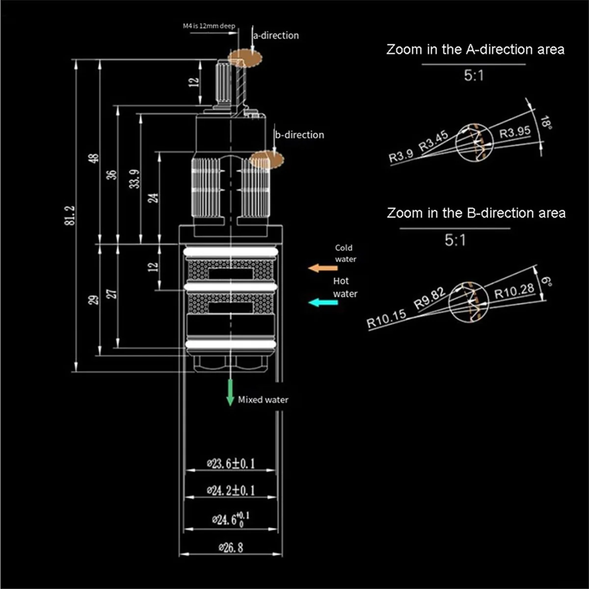 HFIL_Thermostatic Shower Valve,Thermostatic Spool,Brass Replacement Thermostatic Shower Mixer Valves Bar Repair Kits
HFIL_Thermostatic Shower Valve,Thermostatic Spool,Brass Replacement Thermostatic Shower Mixer Valves Bar Repair Kits