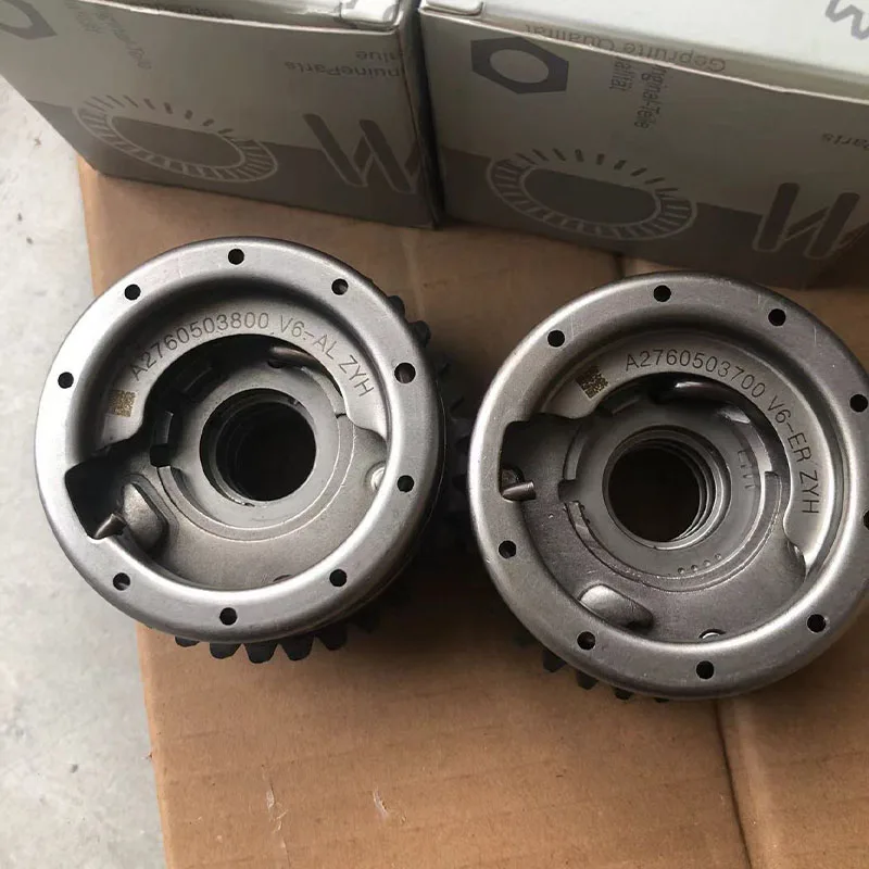 New intake camshaft adjuster left and right gears, Mercedes Benz ML300 GL E400 GL S450 E400 E320 OEM A2760503600 A2760503700 A27
New intake camshaft adjuster left and right gears, Mercedes Benz ML300 GL E400 GL S450 E400 E320 OEM A2760503600 A2760503700 A27