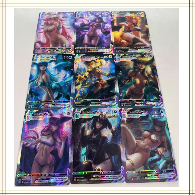 9Pcs/set Homemade Anime Cards Girl Character Series ACG Sexy Nude Colorful Cards Kawaii Toys Gifts Games Comics Collection Cards
9Pcs/set Homemade Anime Cards Girl Character Series ACG Sexy Nude Colorful Cards Kawaii Toys Gifts Games Comics Collection Cards