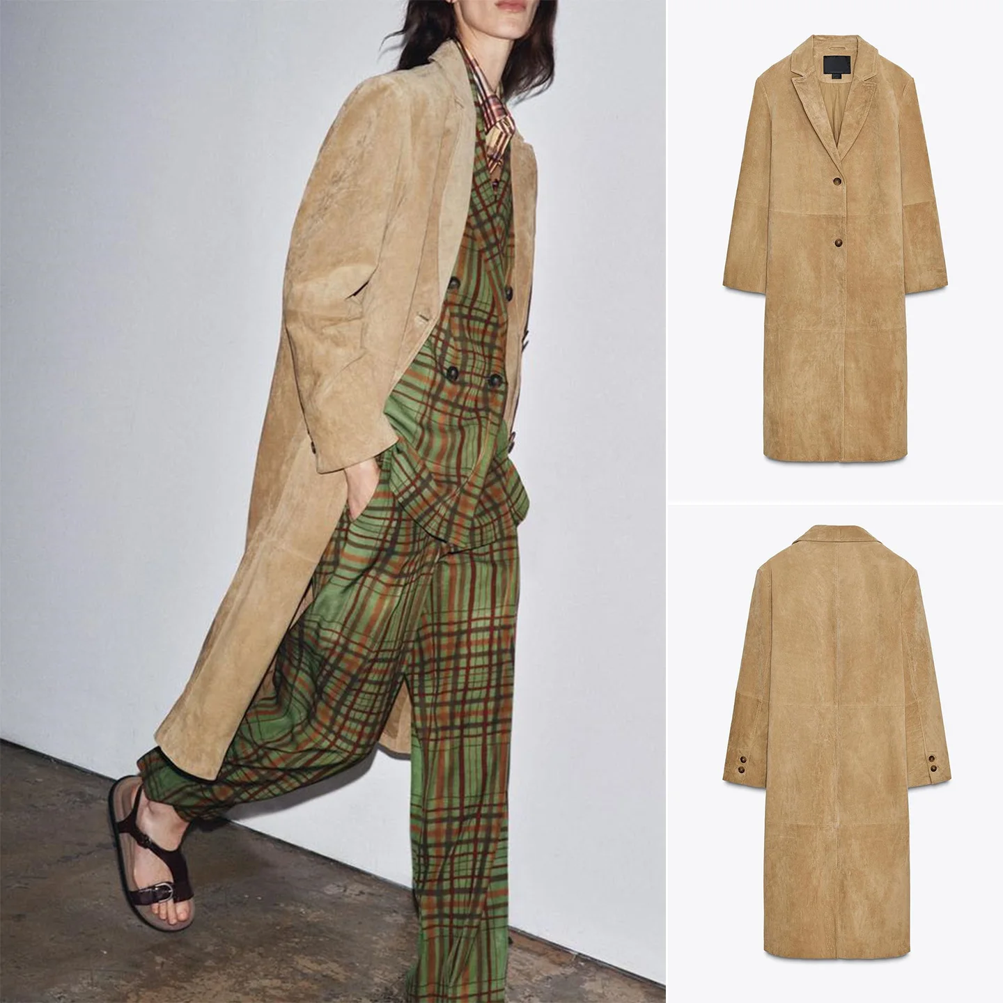 Новое осеннее поступление, женское длинное пальто из искусственной замши с отложным воротником Sve, верхняя одежда Briti Sle, свободная посадка для поездок на работу
Новое осеннее поступление, женское длинное пальто из искусственной замши с отложным воротником Sve, верхняя одежда Briti Sle, свободная посадка для поездок на работу