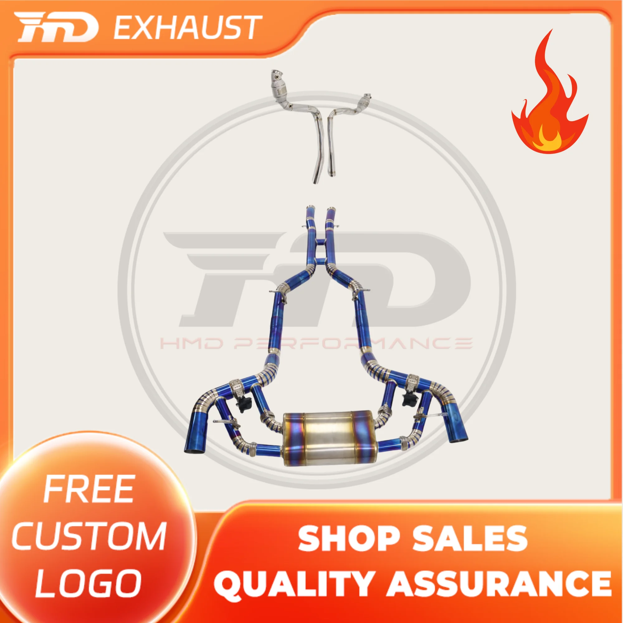 HMD Hot sale Titanium Exhaust System Performance full exhaust Catback for Mercedes Benz AMG GT GTC GTS GTR Muffler With Valves
HMD Hot sale Titanium Exhaust System Performance full exhaust Catback for Mercedes Benz AMG GT GTC GTS GTR Muffler With Valves