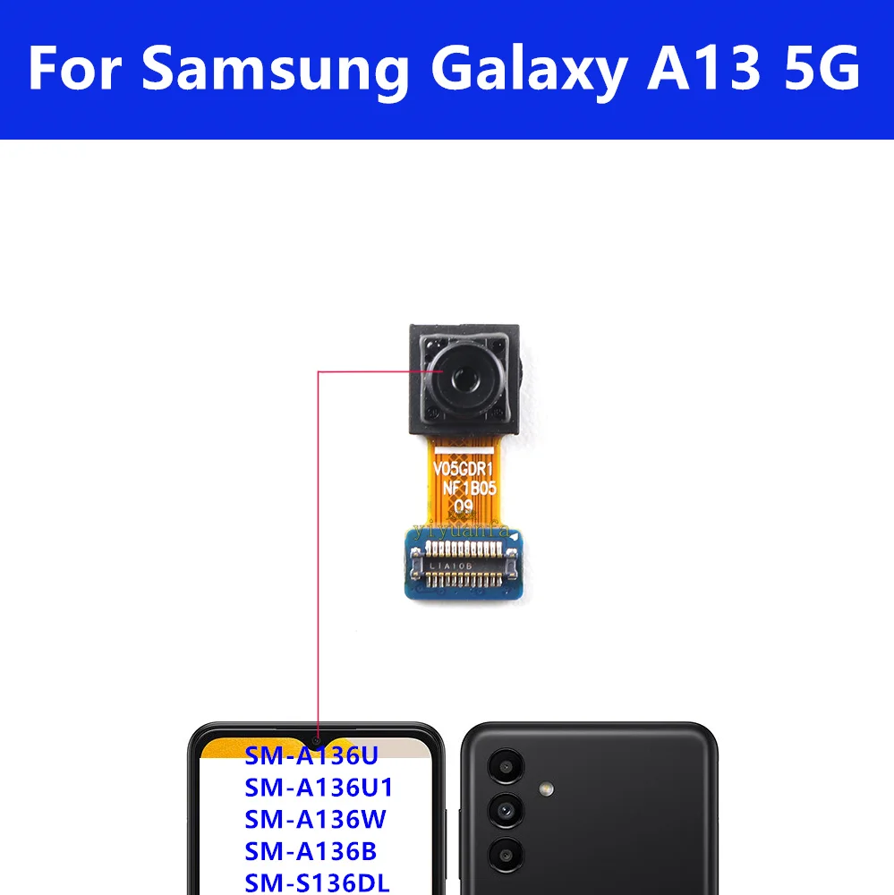 Selfie Frontal Small View Camera For Samsung Galaxy A13 5G A136B SM-A136U A136U1 Front Face Camera Module Flex Cable
Selfie Frontal Small View Camera For Samsung Galaxy A13 5G A136B SM-A136U A136U1 Front Face Camera Module Flex Cable