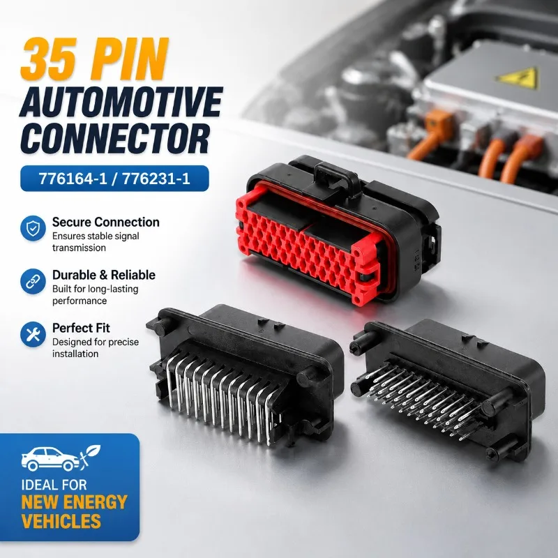 35 Pin Car Connector 776164-1 776231-1 New Energy Vehicle Wiring Harness Plug Socket Terminal Waterproof Shockproof Automotive
35 Pin Car Connector 776164-1 776231-1 New Energy Vehicle Wiring Harness Plug Socket Terminal Waterproof Shockproof Automotive