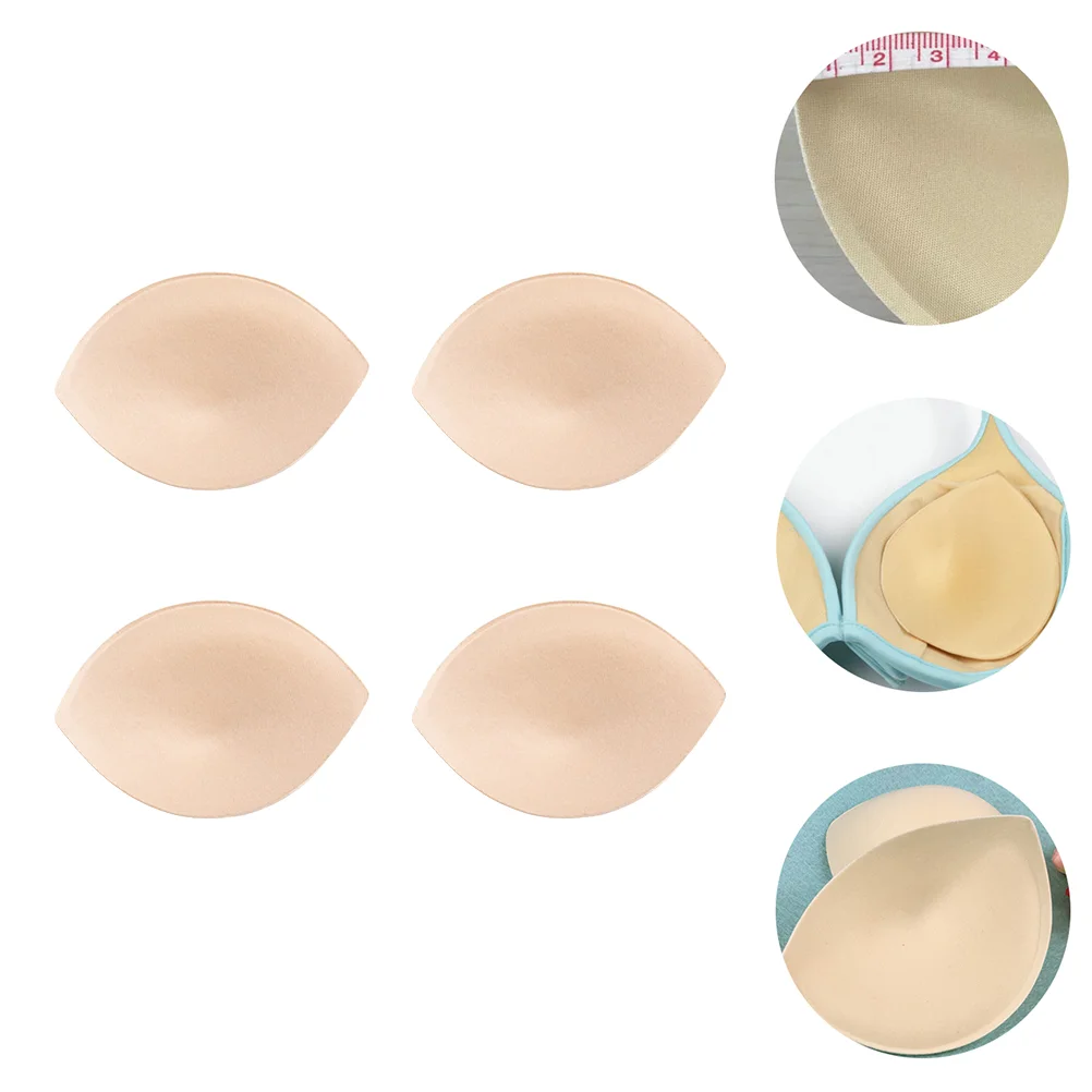4 Pairs Breast Pad Inserts Bra Push Up Bikini Liners Sponge Pads Padded for Swim Shirts Woman
4 Pairs Breast Pad Inserts Bra Push Up Bikini Liners Sponge Pads Padded for Swim Shirts Woman