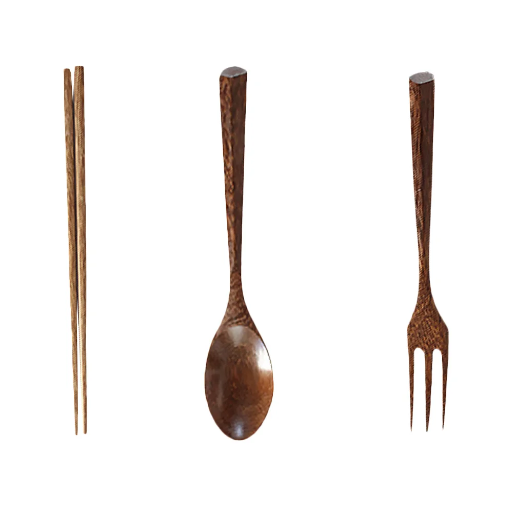 3 Pcs Wooden Fork Spoon Chopsticks Creative Practical Noodle Outdoor Retro Smooth Biodegradable Travel
3 Pcs Wooden Fork Spoon Chopsticks Creative Practical Noodle Outdoor Retro Smooth Biodegradable Travel