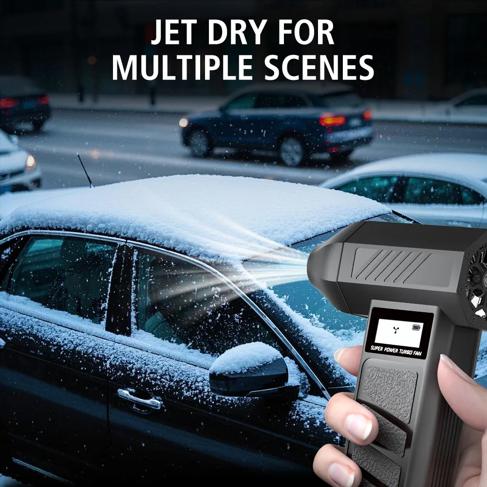Electric Air Duster Car Accessories Cleaning Blower Tool Turbo Jet Fan Car Blowing Snow Type C Charger Portable Gears adjustable
Electric Air Duster Car Accessories Cleaning Blower Tool Turbo Jet Fan Car Blowing Snow Type C Charger Portable Gears adjustable