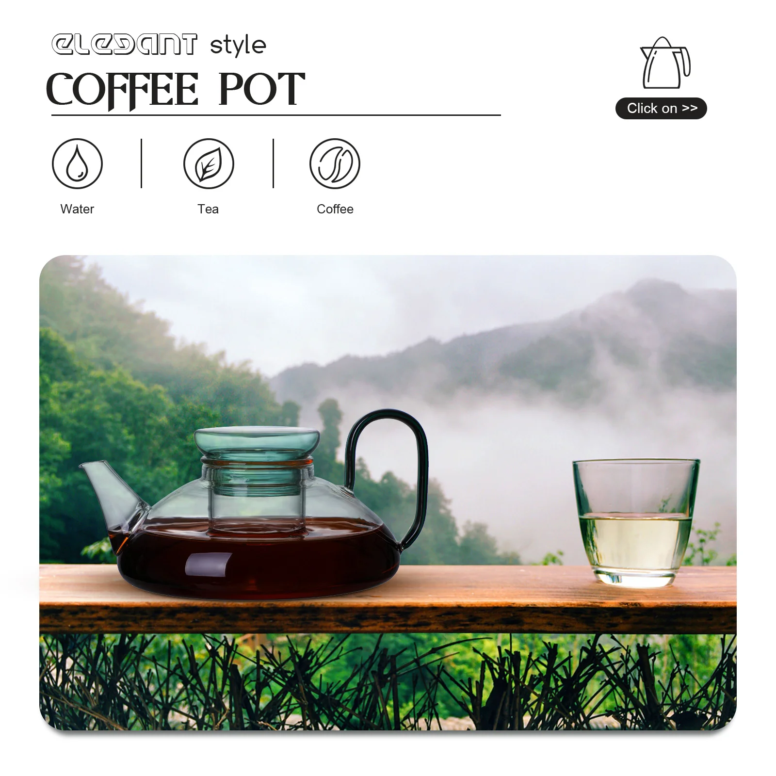 Premium Glass Teapot for Tearoom Use Japanese Style Coffee Holder Functional Spout Design Easy Wash Home Tea Pot
Premium Glass Teapot for Tearoom Use Japanese Style Coffee Holder Functional Spout Design Easy Wash Home Tea Pot