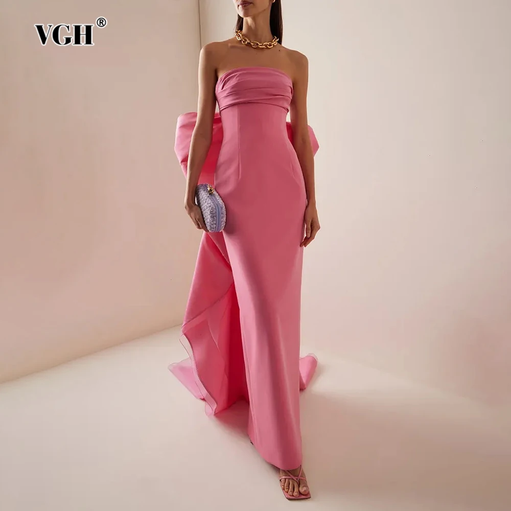 VGH розовые платья в подиумном стиле с большим бантом для женщин без бретелек с открытой спиной и нерегулярным шлейфом вечернее платье женское летнее
VGH розовые платья в подиумном стиле с большим бантом для женщин без бретелек с открытой спиной и нерегулярным шлейфом вечернее платье женское летнее