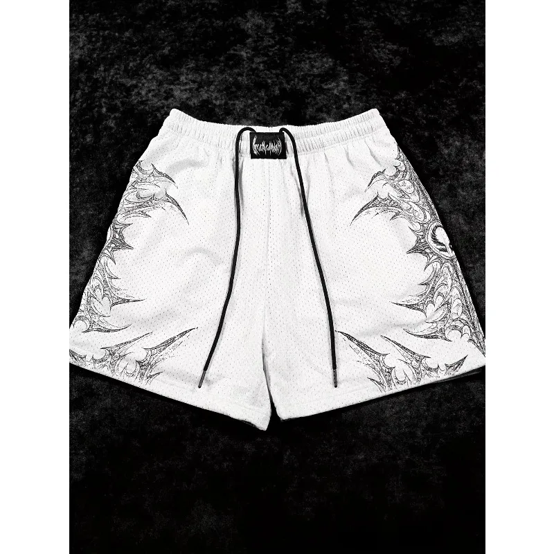 2026 Summer Fashion Y2K Tribal Print Mesh Shorts Men Breathable Streetwear Elastic Waist Casual Gym Sports American Shorts
2026 Summer Fashion Y2K Tribal Print Mesh Shorts Men Breathable Streetwear Elastic Waist Casual Gym Sports American Shorts