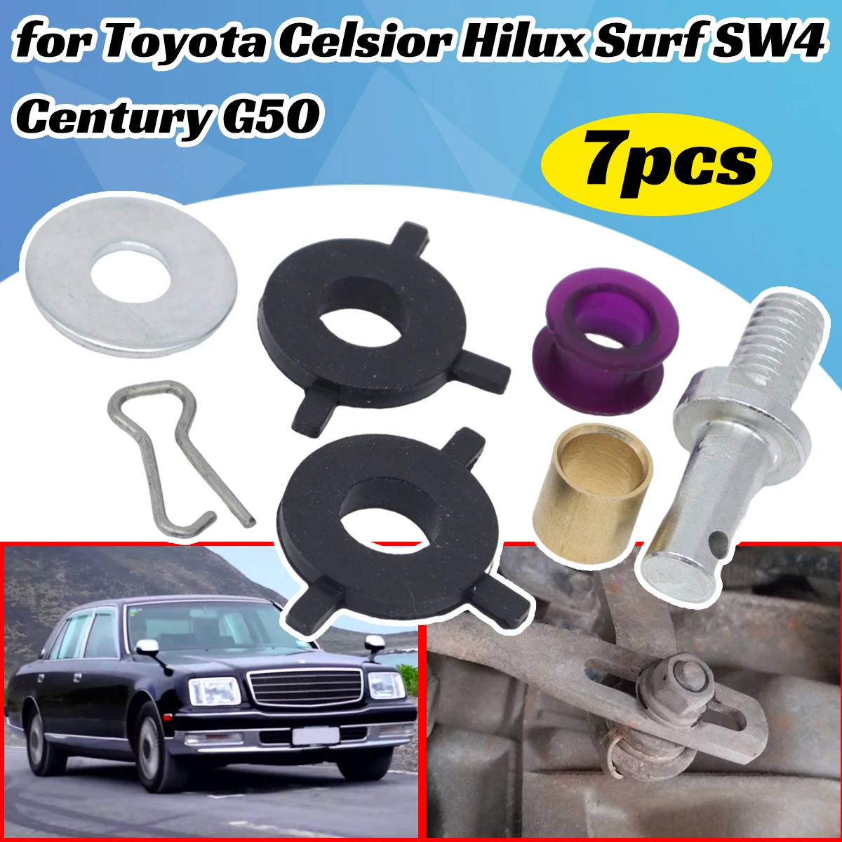 1Set Automatic Trans Gear Shift Lever Selector Bush Loose Linkage Grommet Washer for Toyota Celsior Hilux Surf SW4 Century G50
1Set Automatic Trans Gear Shift Lever Selector Bush Loose Linkage Grommet Washer for Toyota Celsior Hilux Surf SW4 Century G50