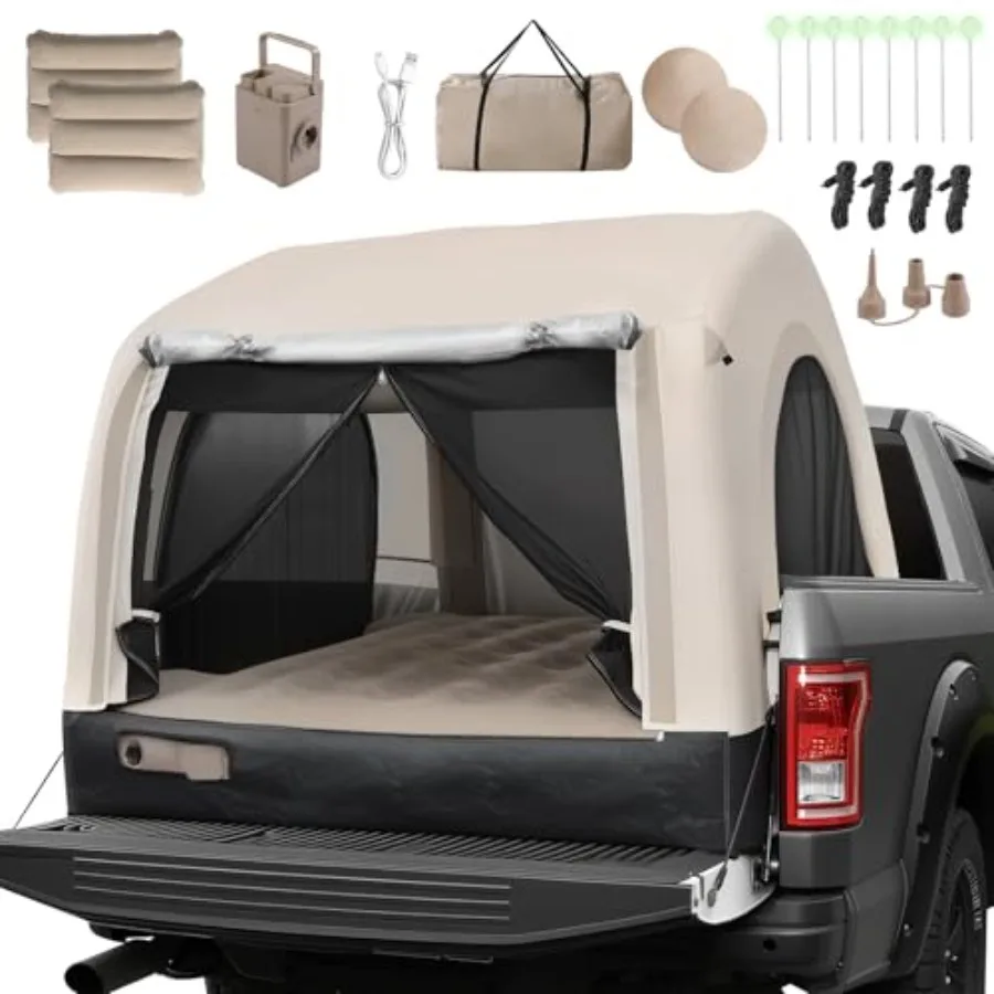 Truck Tent Mattress 5.5-6.5FT 12'' Height Self Inflating Air Mattress for 2-3 Persons Fast Setup Ground Pickup Camping Travel w
Truck Tent Mattress 5.5-6.5FT 12'' Height Self Inflating Air Mattress for 2-3 Persons Fast Setup Ground Pickup Camping Travel w