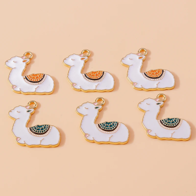 20pcs 26x27mm Cartoon Enamel Animal Alpaca Charms Pendants for Jewelry Making Earrings Necklaces Bracelets DIY Crafts Supplies
20pcs 26x27mm Cartoon Enamel Animal Alpaca Charms Pendants for Jewelry Making Earrings Necklaces Bracelets DIY Crafts Supplies