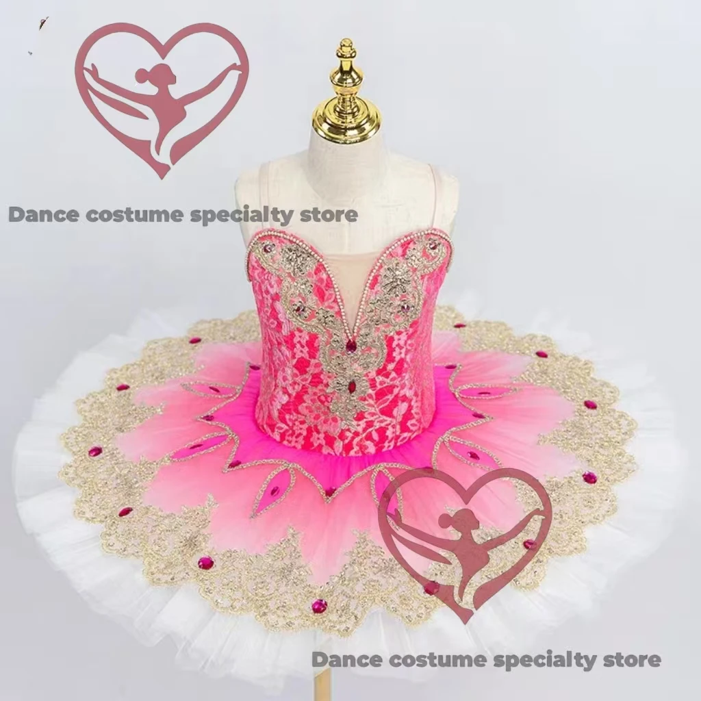 Professional Ballet Tutu Skirt: Custom Kids/Adult Performance Costume with Pink & Gold Embellishments
Professional Ballet Tutu Skirt: Custom Kids/Adult Performance Costume with Pink & Gold Embellishments