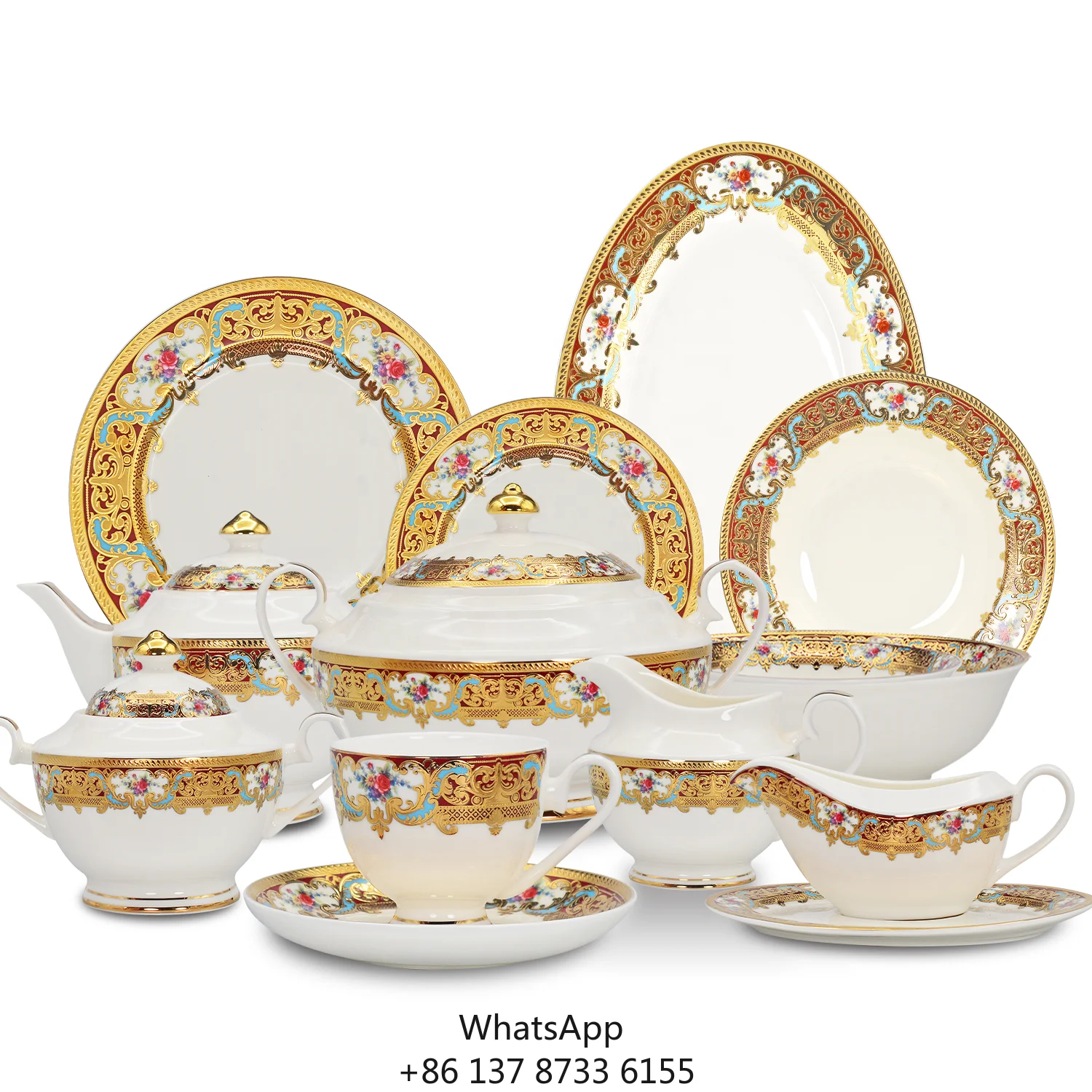Luxury Dinner Set Dinnerware For 12 People High Quality Dinner Set Gold Porcelain Dinner Set
Luxury Dinner Set Dinnerware For 12 People High Quality Dinner Set Gold Porcelain Dinner Set