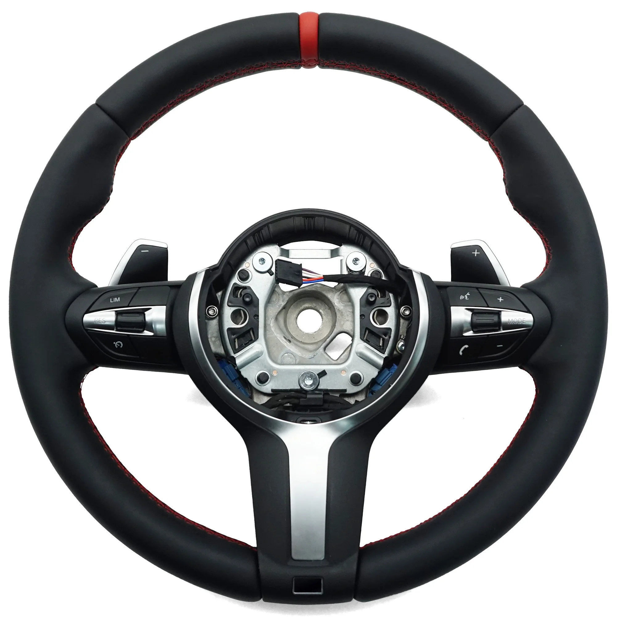 For BMW 1 3 5 Series custom leather Red line with red center mark steering wheel with m logo
For BMW 1 3 5 Series custom leather Red line with red center mark steering wheel with m logo
