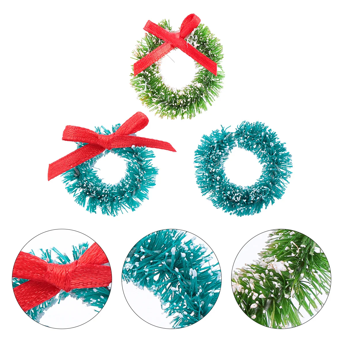 30Pcs Christmas Wreaths Sisal Silk Mini Garland Ornament Tree Decoration Crafts Holiday Gift Mini Wreath
30Pcs Christmas Wreaths Sisal Silk Mini Garland Ornament Tree Decoration Crafts Holiday Gift Mini Wreath