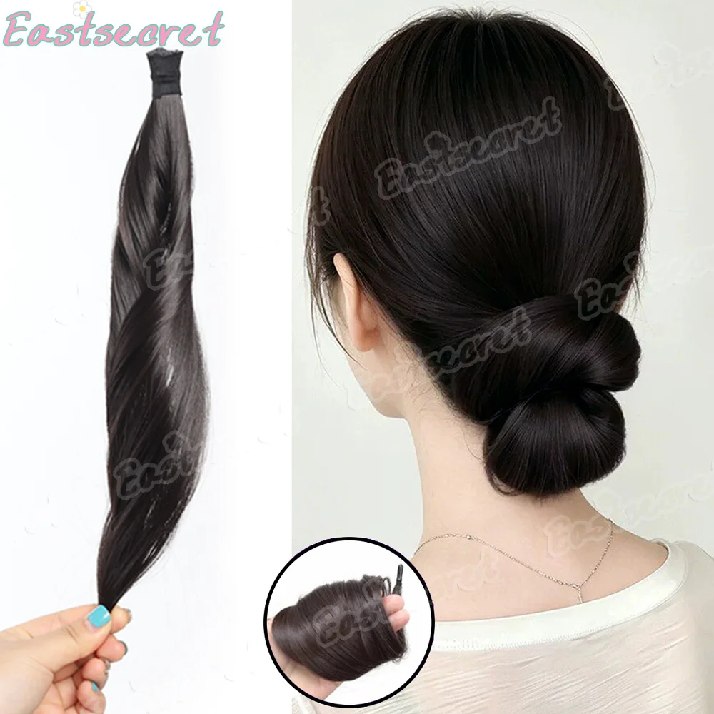 EAST Synthetic Wig Self winding low tie wig loop Bun shaped hair bundle Brown black fluffy bun, DIY daily use Heat-resistant wig
EAST Synthetic Wig Self winding low tie wig loop Bun shaped hair bundle Brown black fluffy bun, DIY daily use Heat-resistant wig