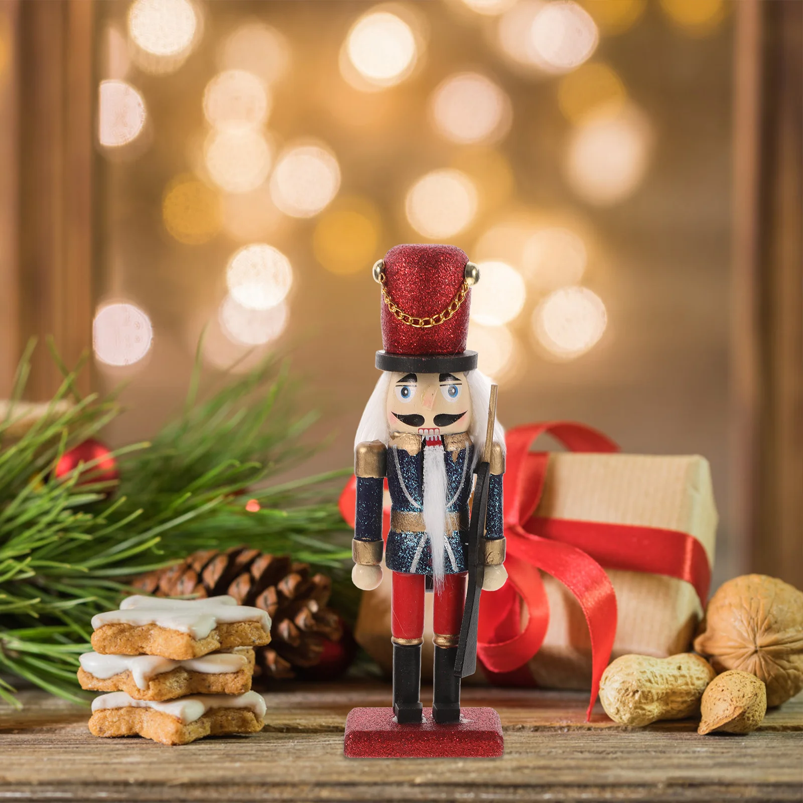 Wood Nutcracker Soldier Christmas Decor Stable Wood Holiday Table Display Classic Nutcracker Ornament Desktop Seasonal
Wood Nutcracker Soldier Christmas Decor Stable Wood Holiday Table Display Classic Nutcracker Ornament Desktop Seasonal