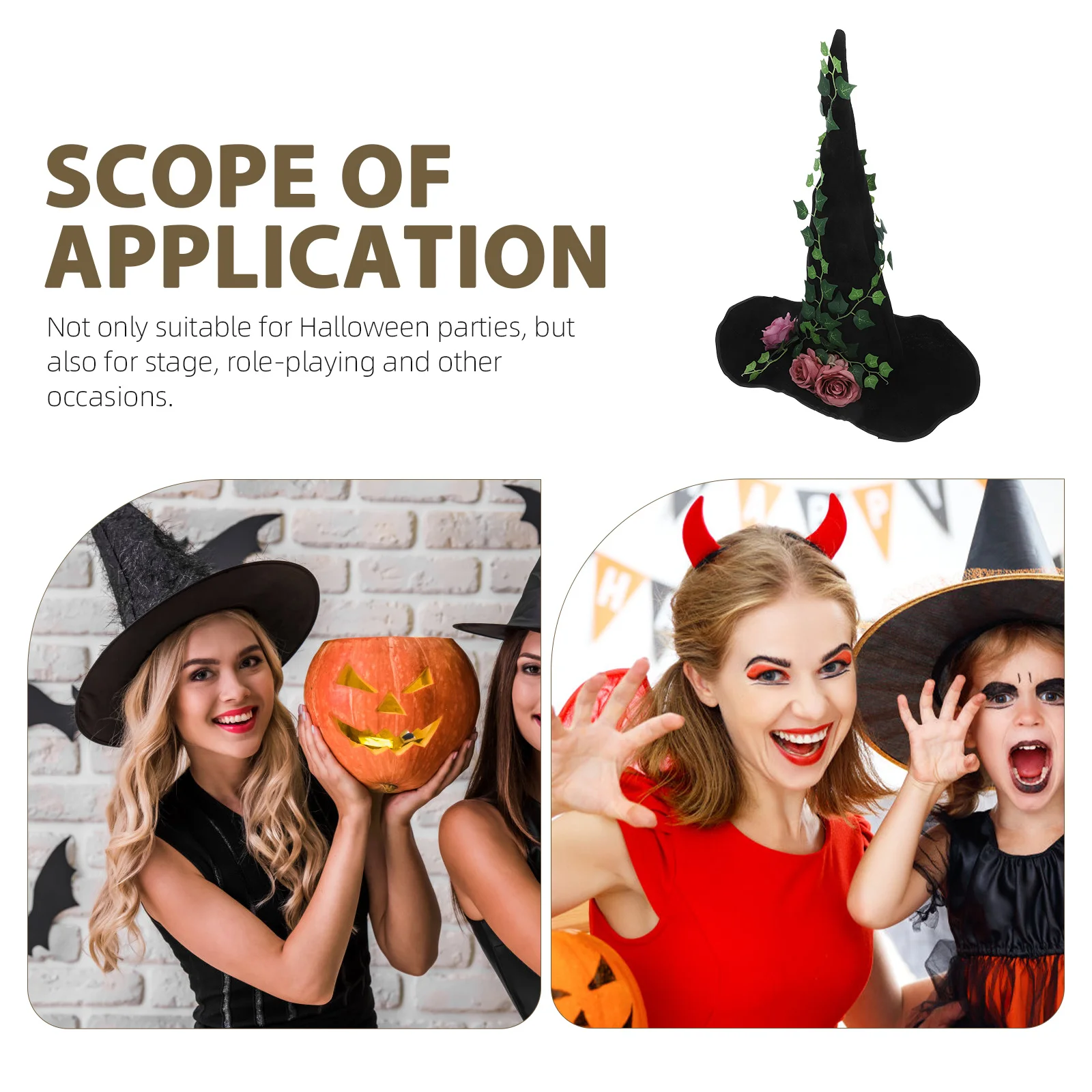 Rose Witch Black Women Halloween Costume Party For Cosplay Stage Witches Halloween Witch Hat Women Medieval Hat
Rose Witch Black Women Halloween Costume Party For Cosplay Stage Witches Halloween Witch Hat Women Medieval Hat