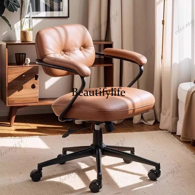 Soft Designer Support Office Chair Wheels Modern Study Comfy Office Chair Computer Luxury Relaxing Silla Escritorio Furniture
Soft Designer Support Office Chair Wheels Modern Study Comfy Office Chair Computer Luxury Relaxing Silla Escritorio Furniture