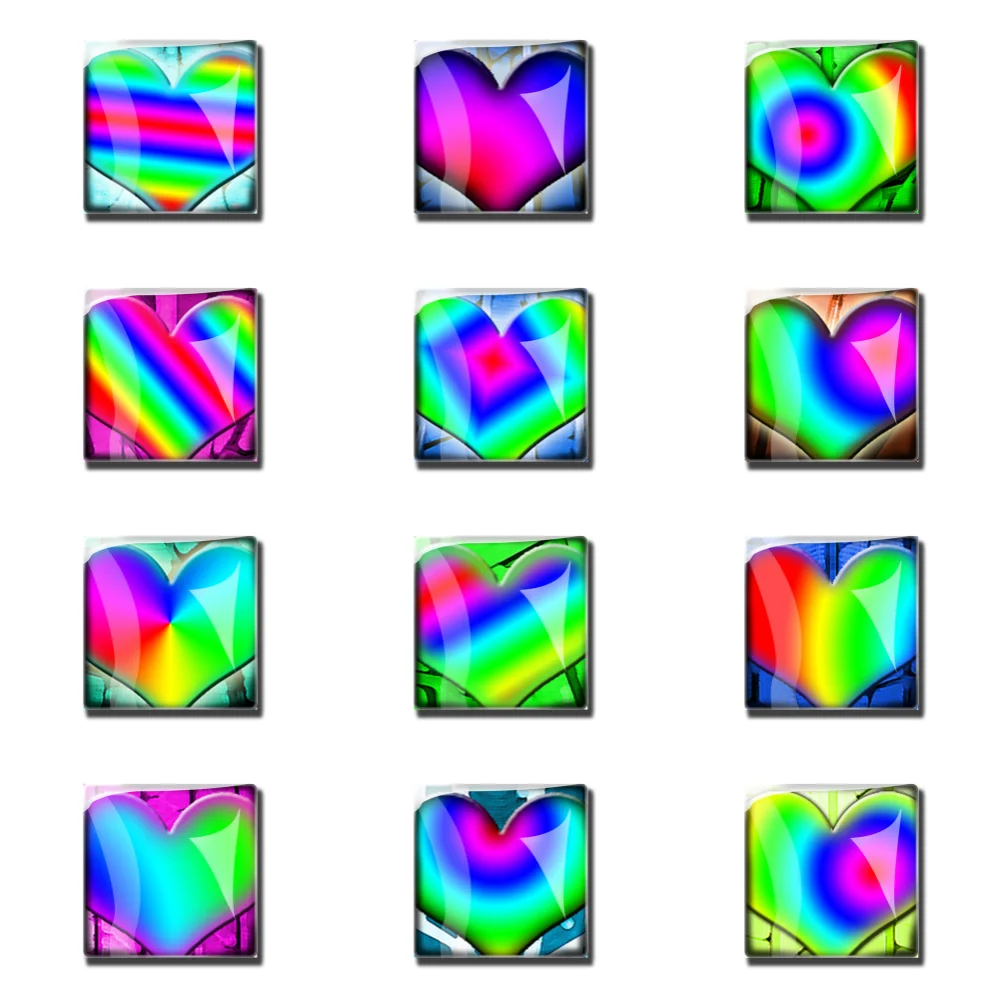 Square Refrigerator Magnet with Dynamic Heart Set of 12 Decorative Magnets Office Note Whiteboard Suction 30mm
Square Refrigerator Magnet with Dynamic Heart Set of 12 Decorative Magnets Office Note Whiteboard Suction 30mm