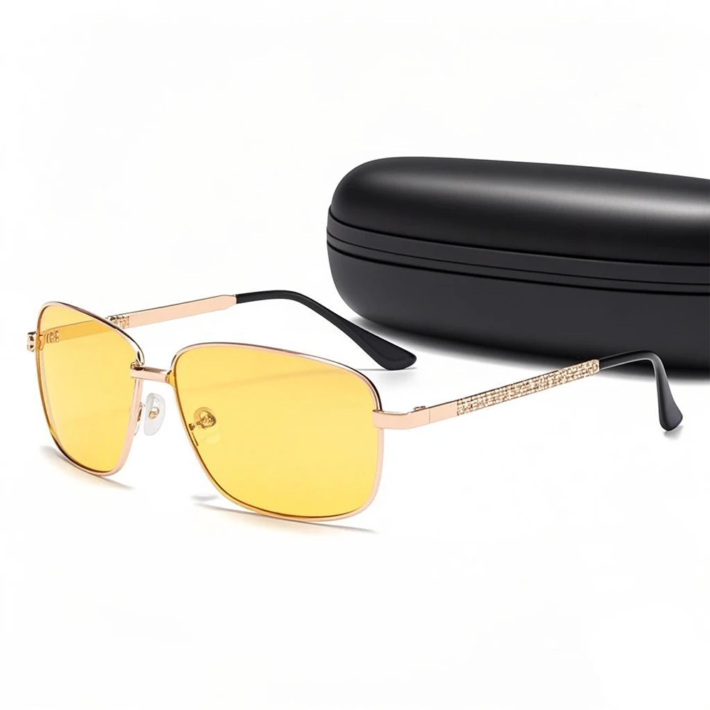 Small Rectangular Night Vision Polarized Sunglasses for Men Women Fashion Retro Design Driving Fishing Yellow Sun Glasses 2025
Small Rectangular Night Vision Polarized Sunglasses for Men Women Fashion Retro Design Driving Fishing Yellow Sun Glasses 2025