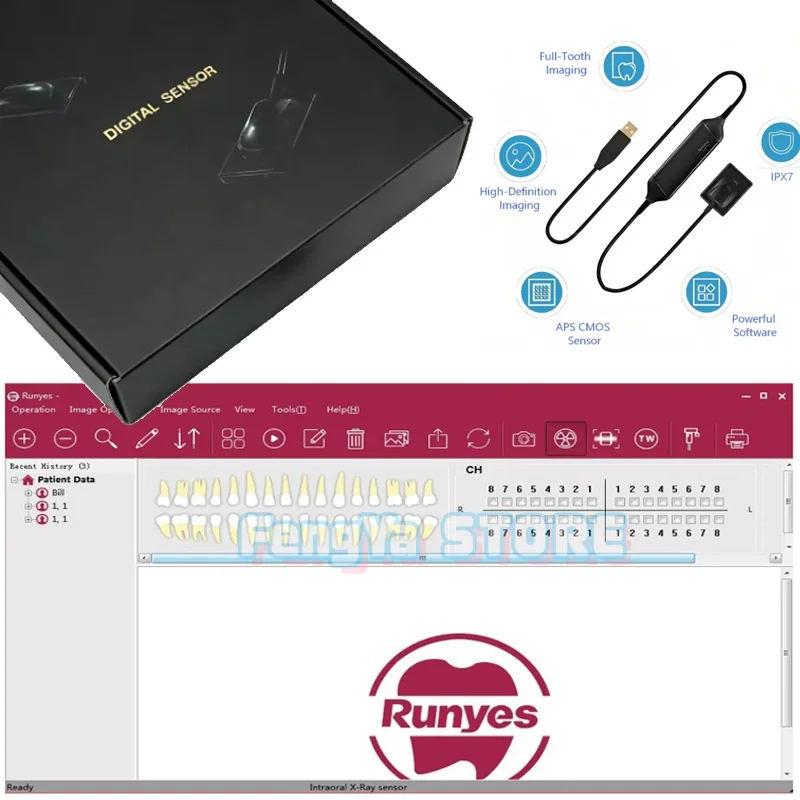 1 комплект оригинального внутриротового цифрового рентгеновского датчика Runyes Dental RVG DR730, система визуализации, цифровой рентгеновский датчик для стоматологии
1 комплект оригинального внутриротового цифрового рентгеновского датчика Runyes Dental RVG DR730, система визуализации, цифровой рентгеновский датчик для стоматологии